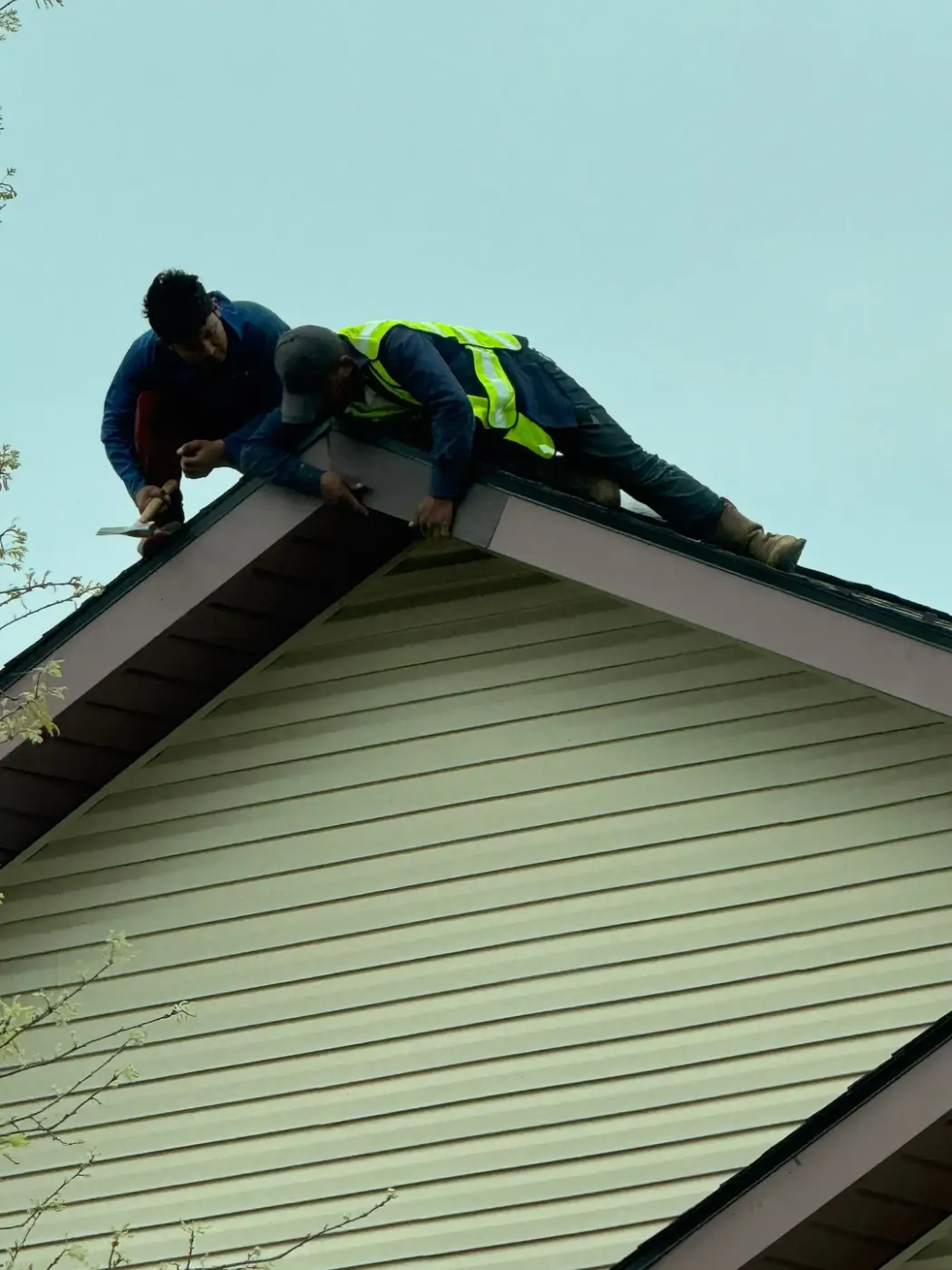 Commercial roof inspection documented in Monrovia